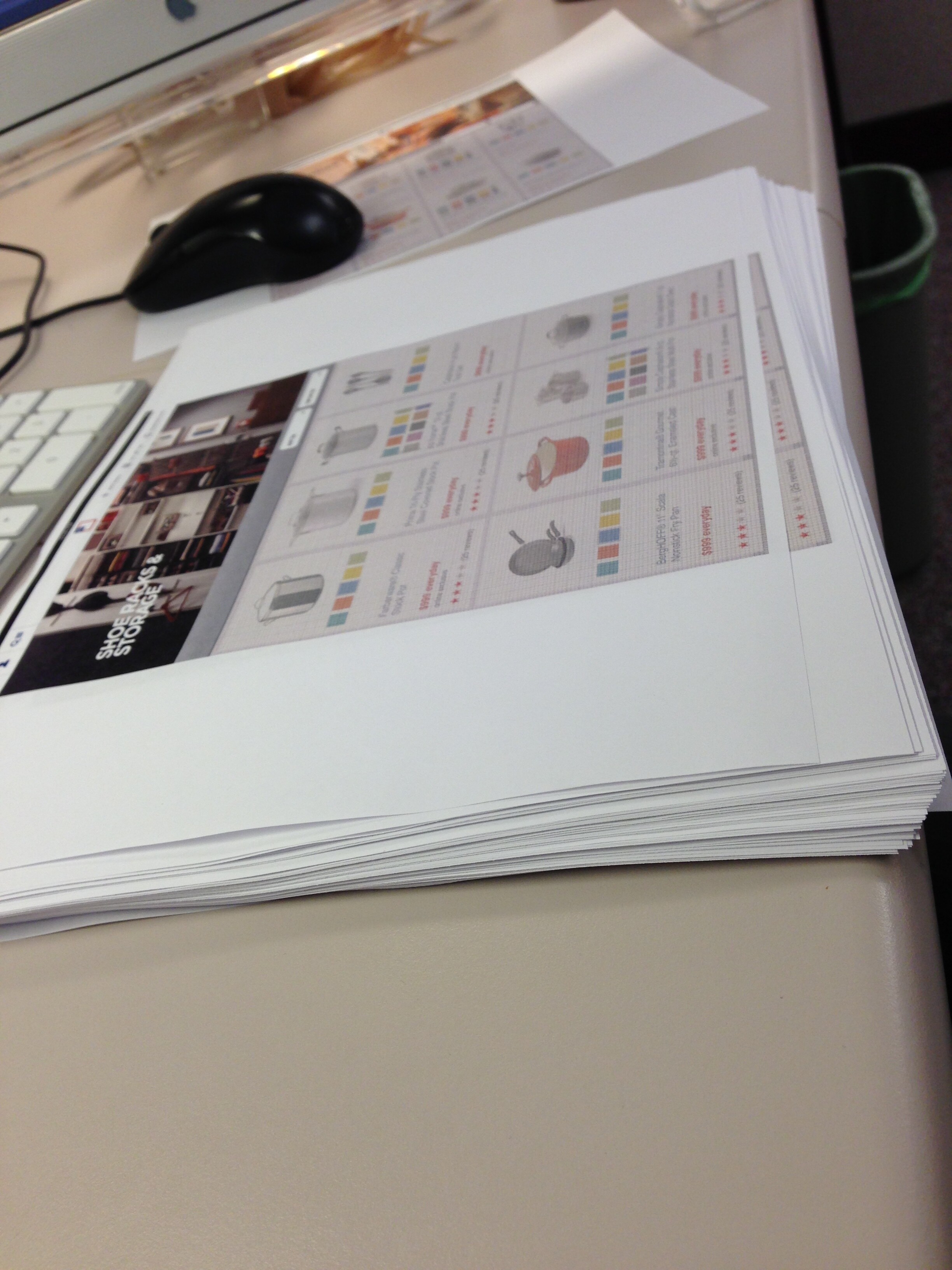 Printed JCPenney catalog and production materials